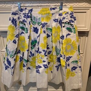 972 - RSVP by TALBOTS, Pleated Butterfly, Floral Skirt